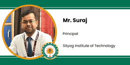 Interview Mr Suraj Principal at Sityog Institute of Technology